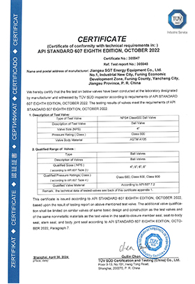 4" Class 600 API 607 Certification